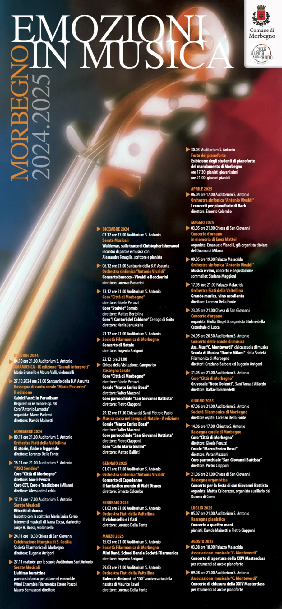 Immagine Evento Emozioni in musica | Calendario Valtellinese