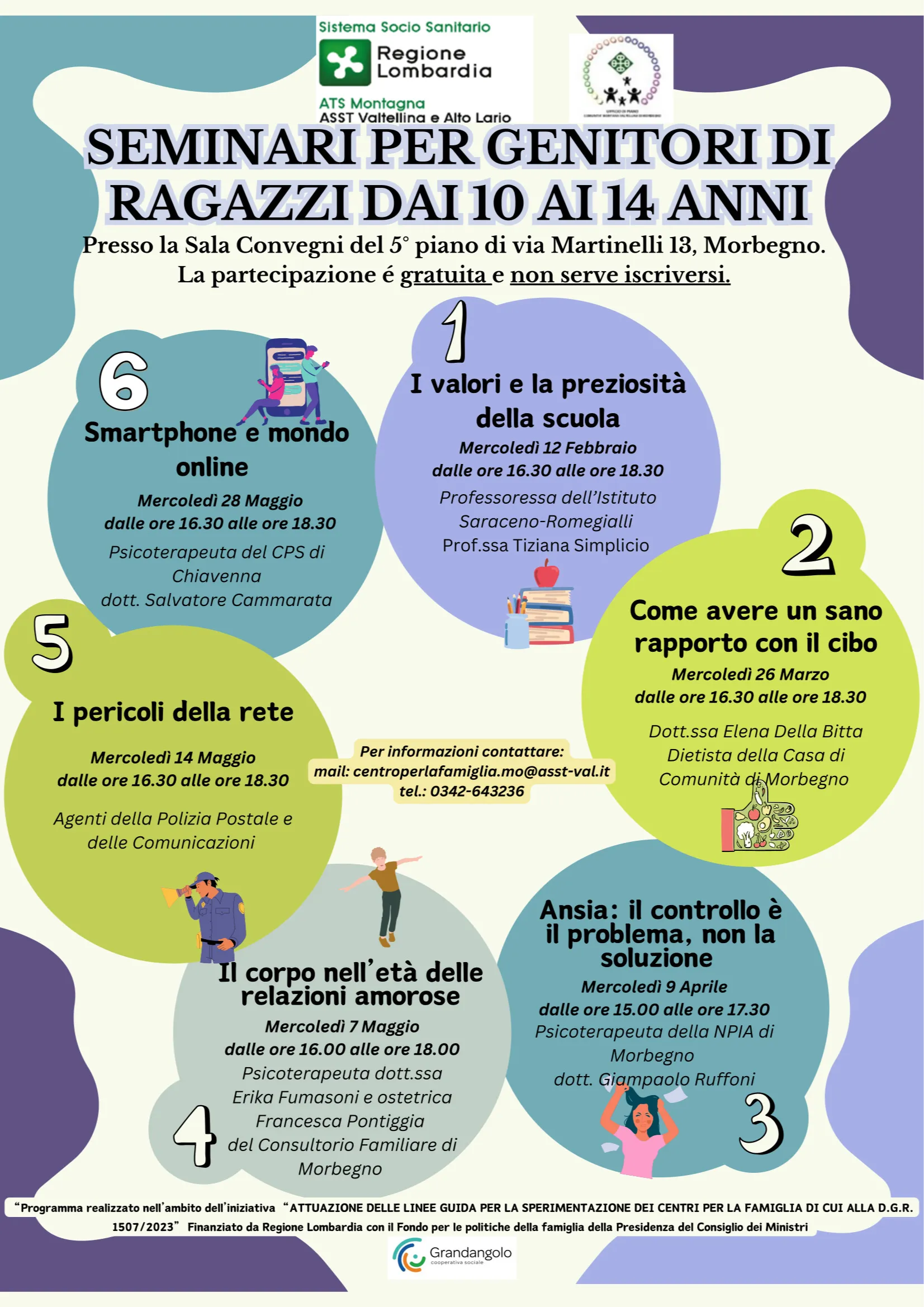 Immagine Evento Seminari per genitori di ragazzi da 10 a 14 anni | Calendario Valtellinese