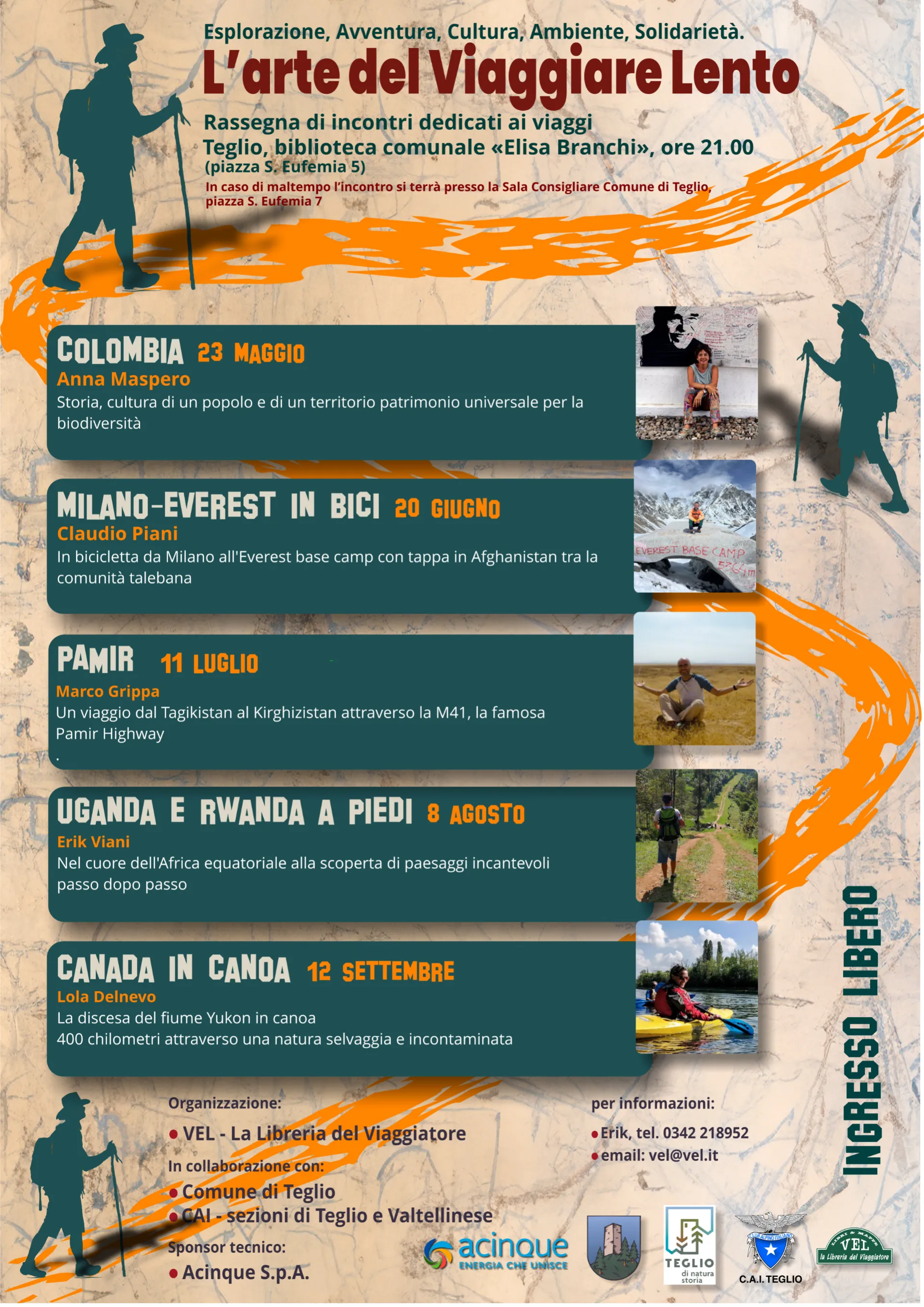 Immagine Evento L'arte del Viaggiare Lento | Calendario Valtellinese
