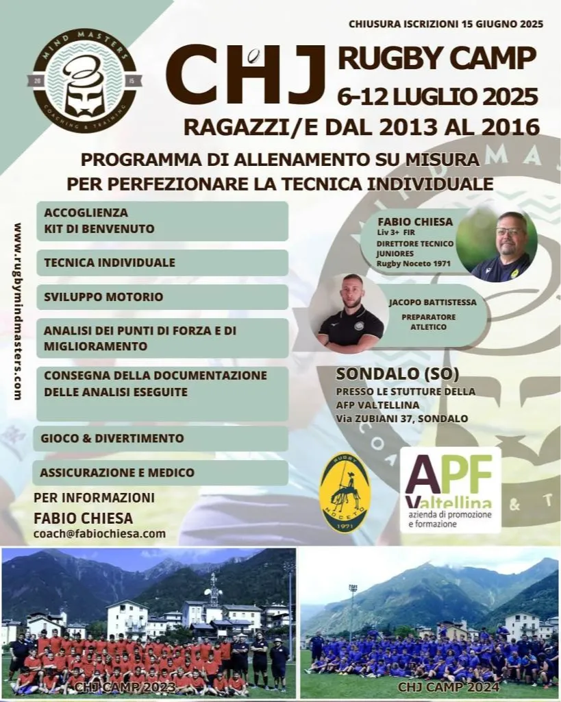 Immagine Evento Rugby Camp | Calendario Valtellinese