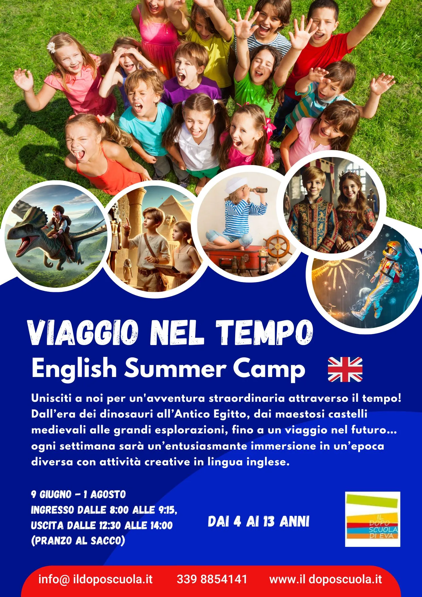 Immagine Evento Viaggio nel tempo English Summer Camp | Calendario Valtellinese