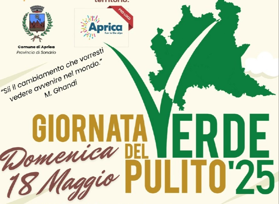 Immagine Evento Giornata del Verde Pulito 2025 – Aprica | Calendario Valtellinese