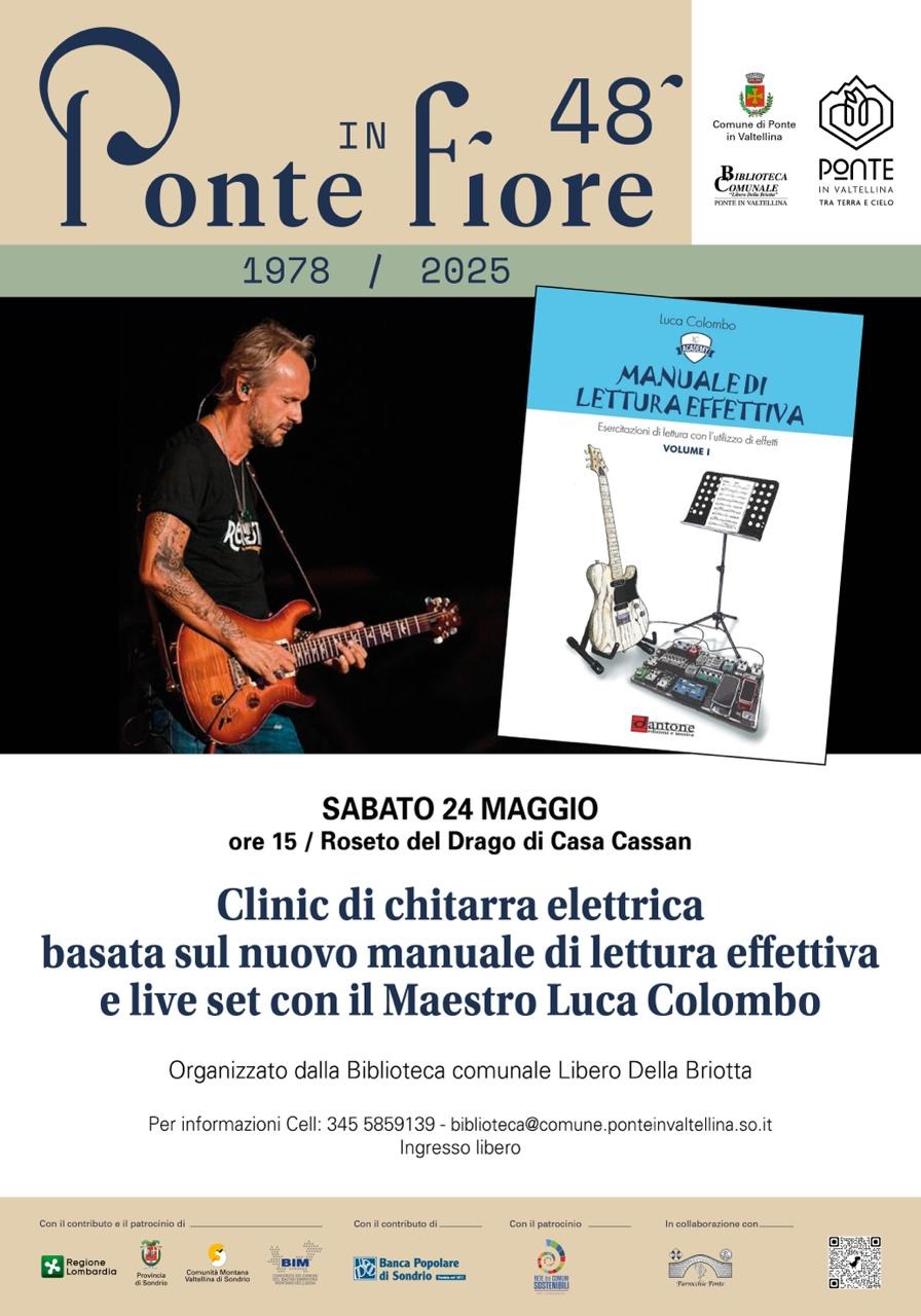 Immagine Evento Clinic di chitarra elettrica | Calendario Valtellinese