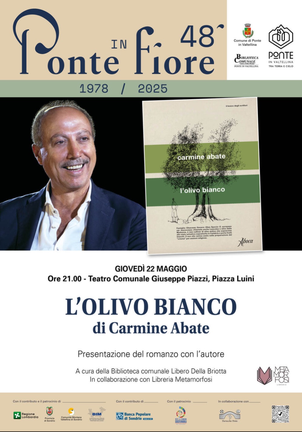 Immagine Evento Presentazione del libro "L'olivo Bianco" | Calendario Valtellinese
