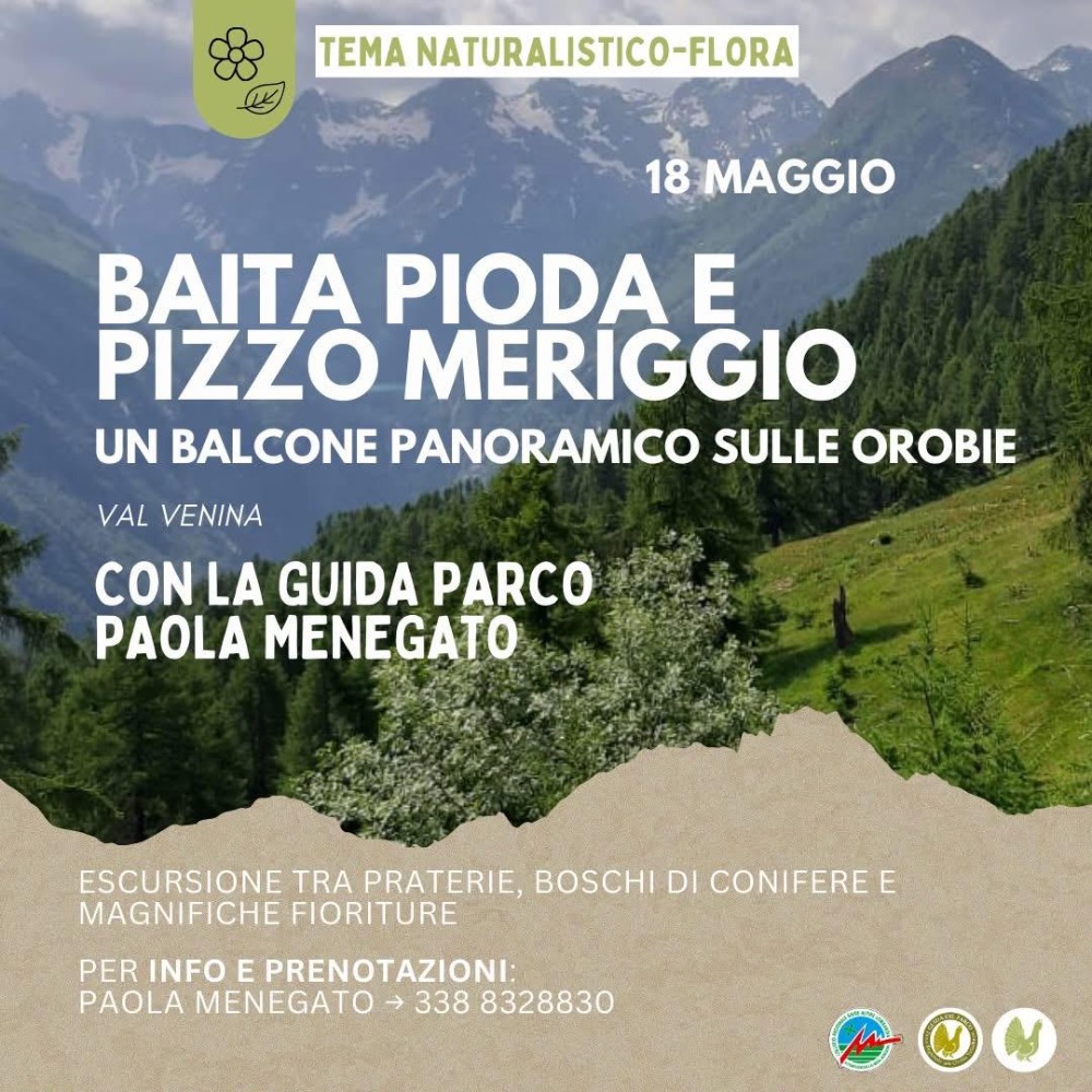 Immagine Evento Baita Pioda e Pizzo Meriggio | Calendario Valtellinese