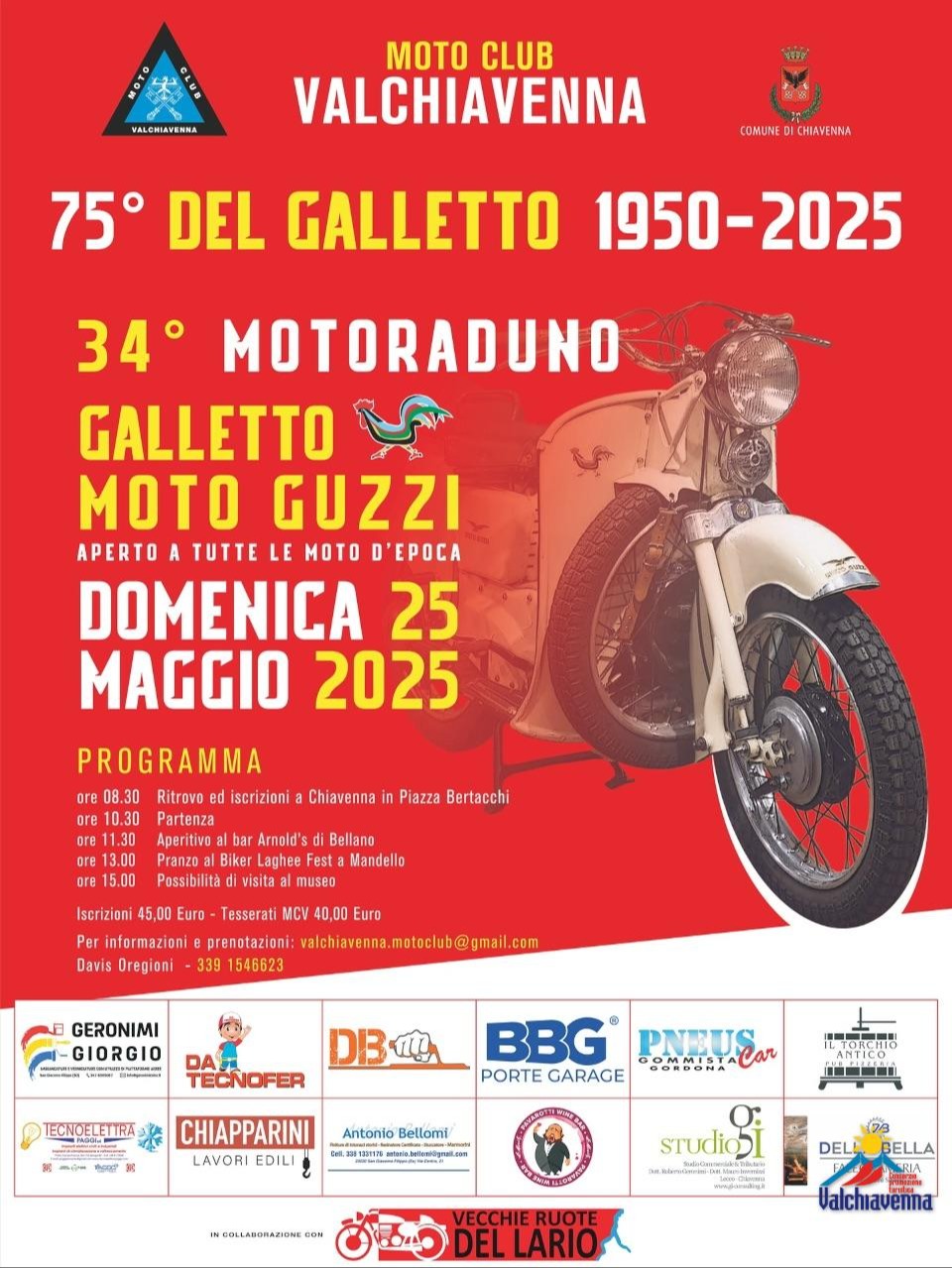 Immagine Evento Motoraduno Galletto | Calendario Valtellinese