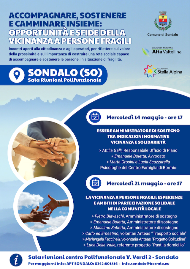 Immagine Evento Accompagnare, sostenere e camminare insieme | Calendario Valtellinese