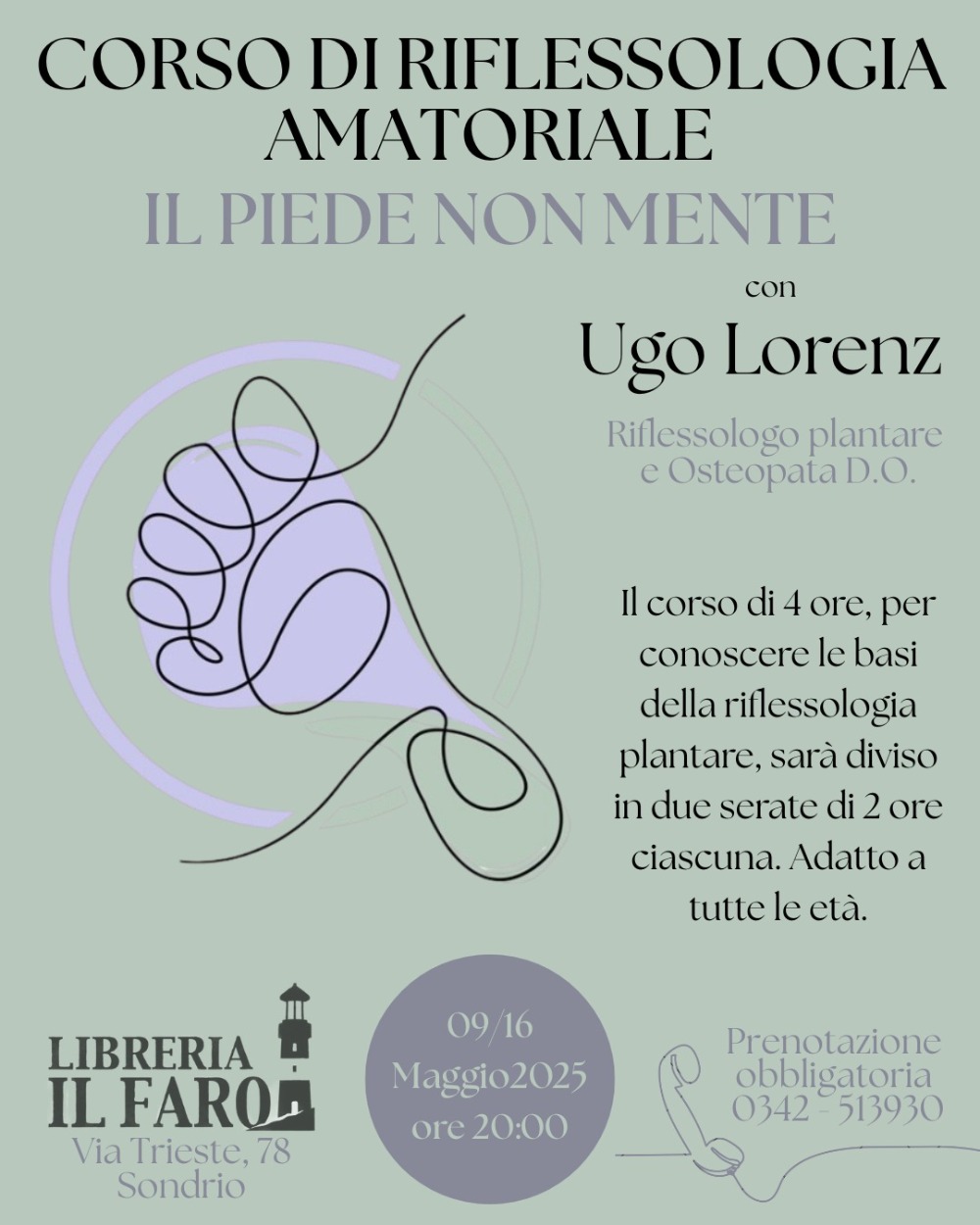 Immagine Evento Corso di Riflessologia Amatoriale | Calendario Valtellinese