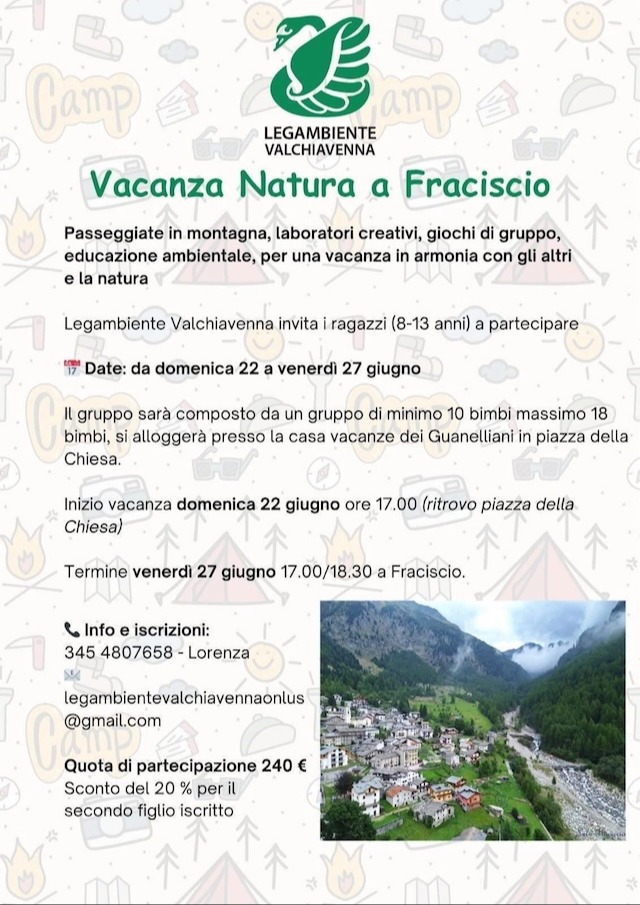 Immagine Evento Vacanza natura | Calendario Valtellinese