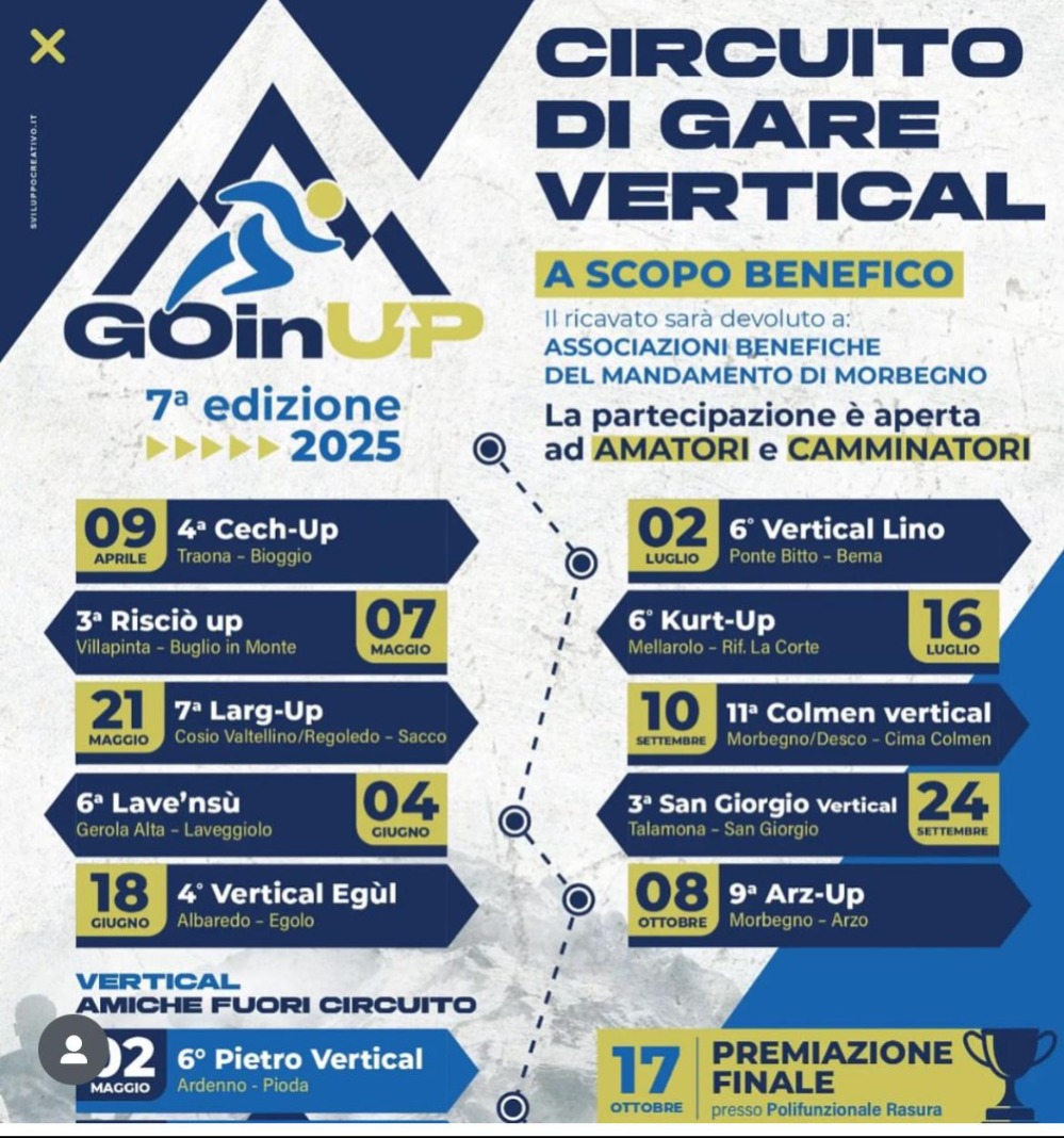 Immagine Evento GoinUp | Calendario Valtellinese