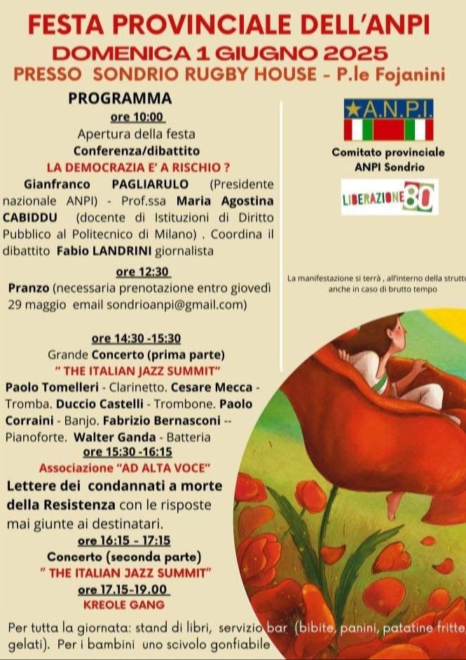 Immagine Evento Festa Provinciale ANPI | Calendario Valtellinese