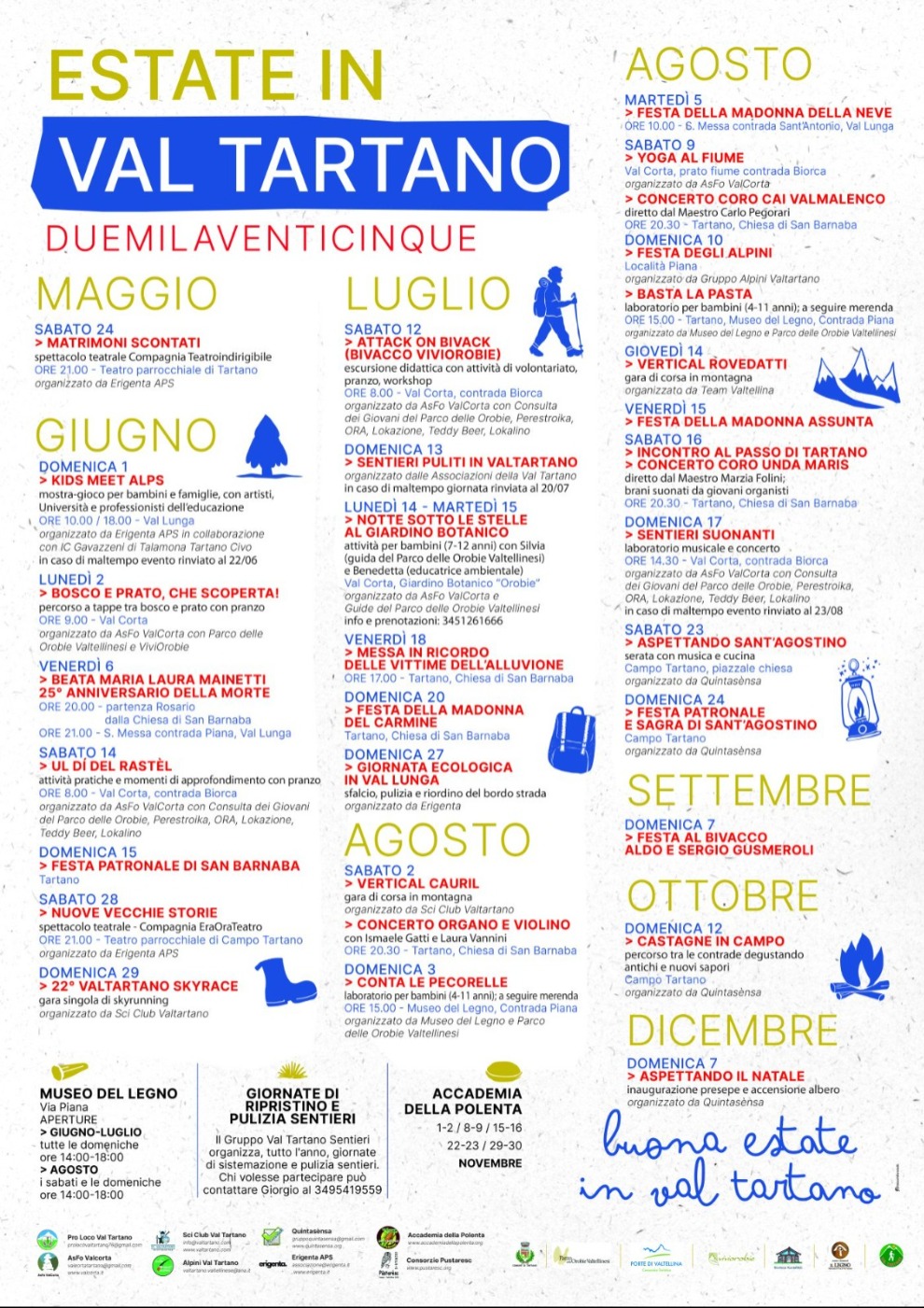 Immagine Evento Estate 2025 - Val Tartano | Calendario Valtellinese