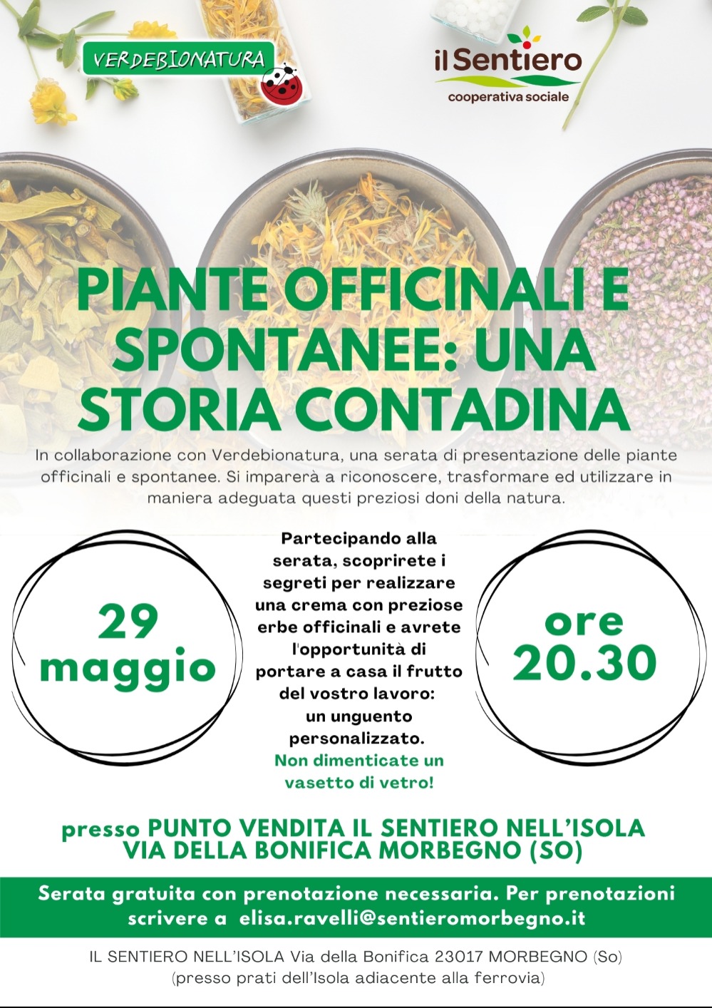 Immagine Evento Piante officinali e spontanee una storia contadina | Calendario Valtellinese
