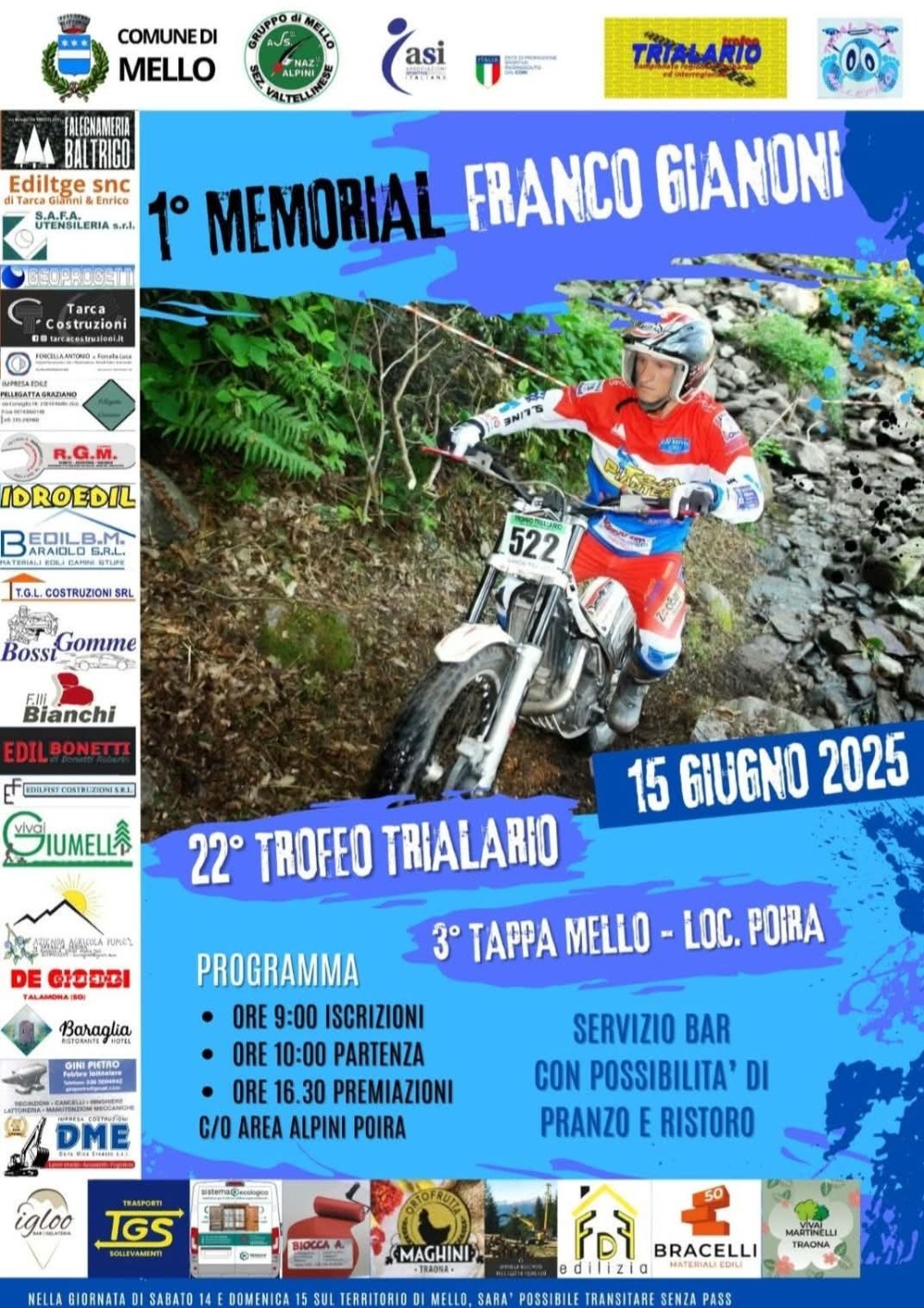 Immagine Evento Memorial Franco Gianoni | Calendario Valtellinese