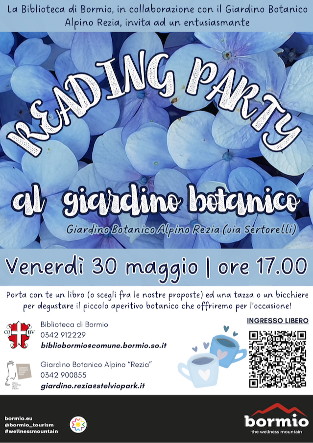 Immagine Evento Reading Party al Giardino Botanico | Calendario Valtellinese