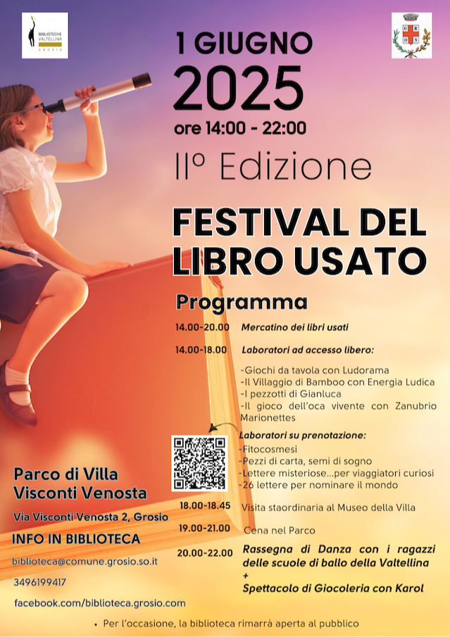 Immagine Evento Festival del Libro Usato | Calendario Valtellinese