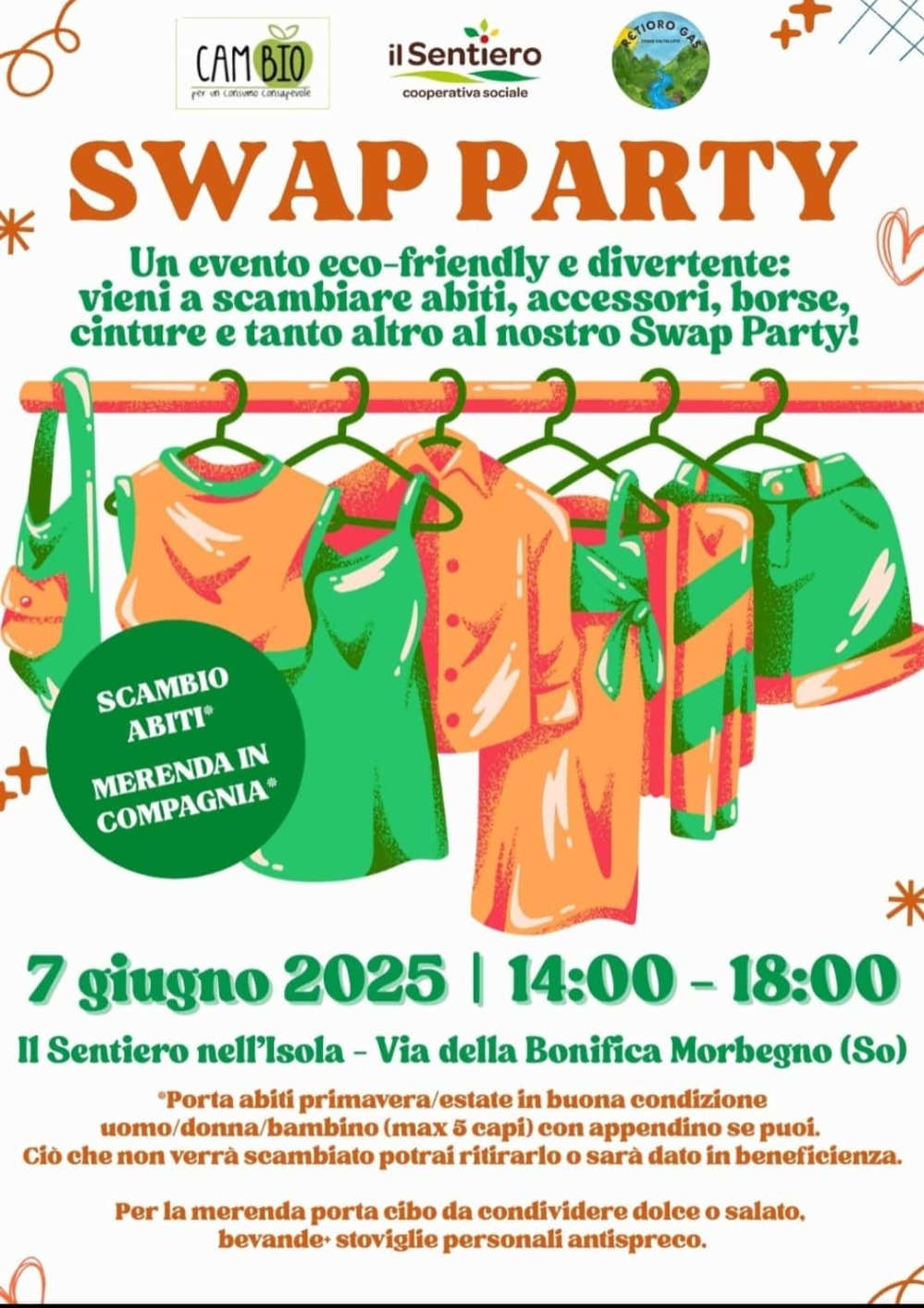 Immagine Evento Swap party | Calendario Valtellinese