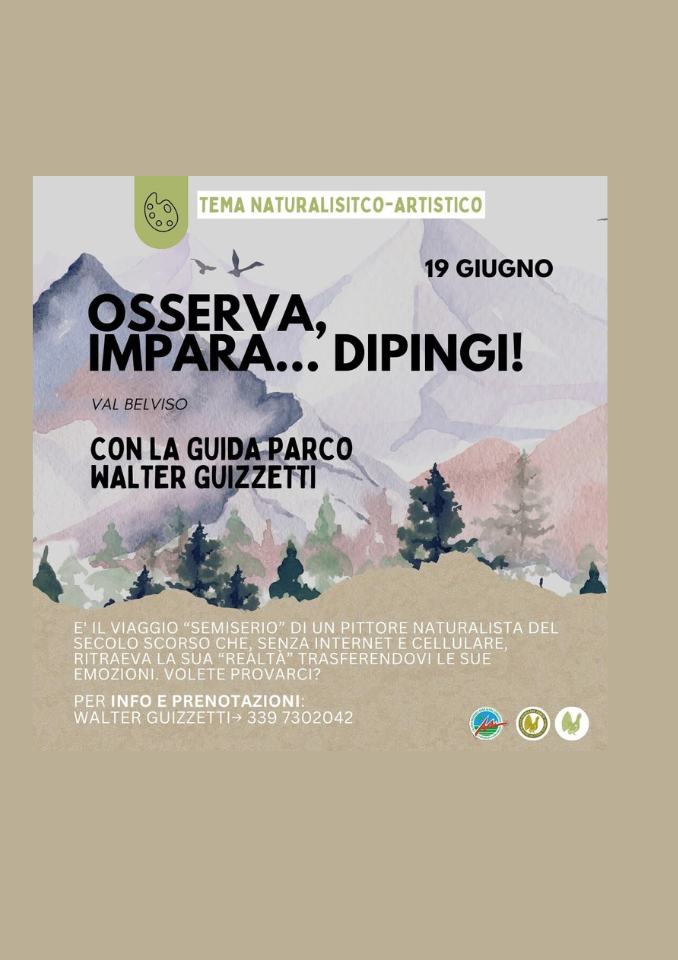Immagine Evento Osserva, impara… dipingi! | Calendario Valtellinese