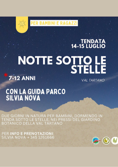 Immagine Evento Notte sotto le stelle | Calendario Valtellinese