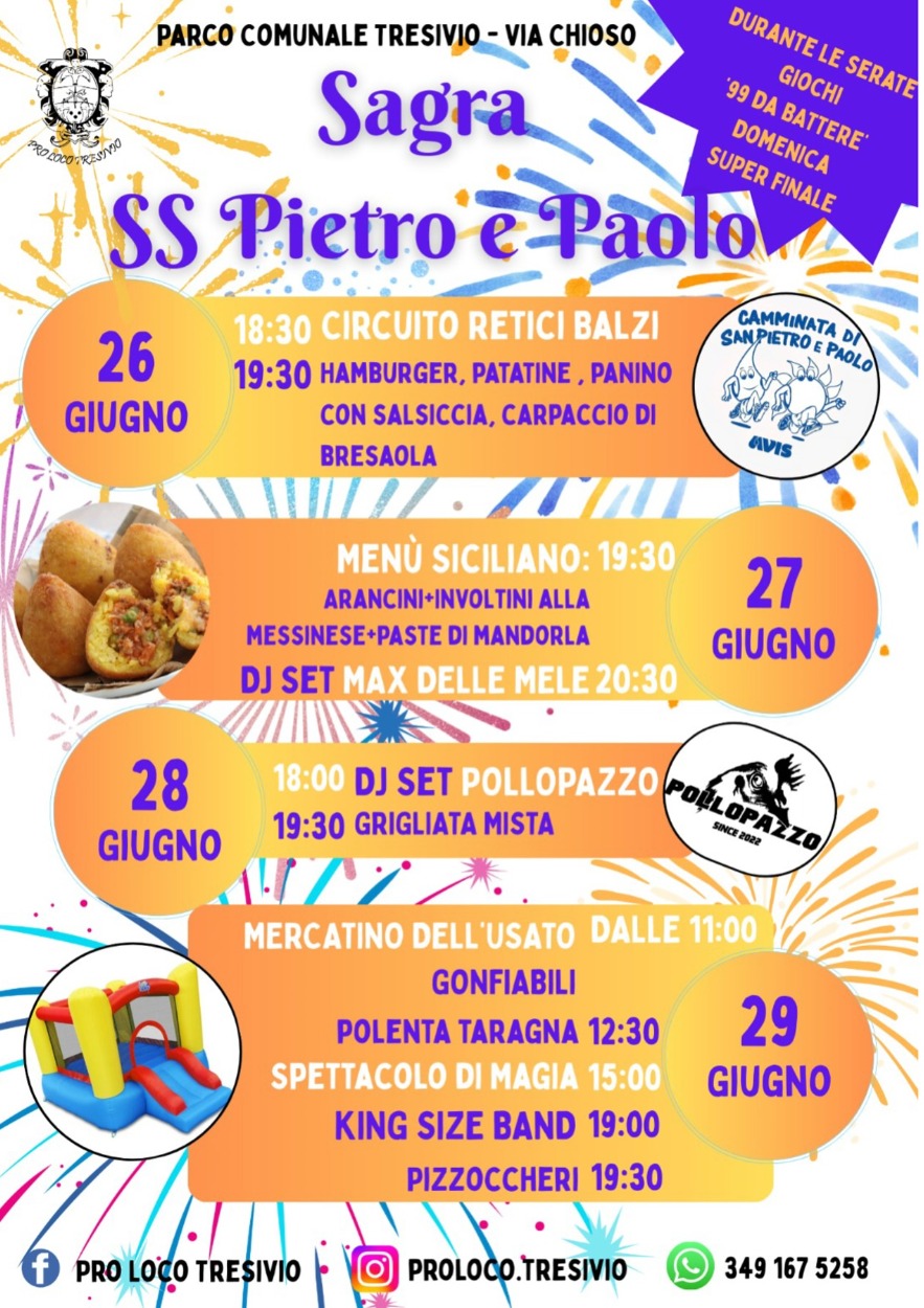 Immagine Evento Sagra SS Pietro e Paolo | Calendario Valtellinese
