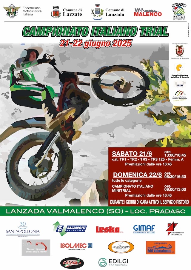 Immagine Evento Campionato Italiano Trial | Calendario Valtellinese