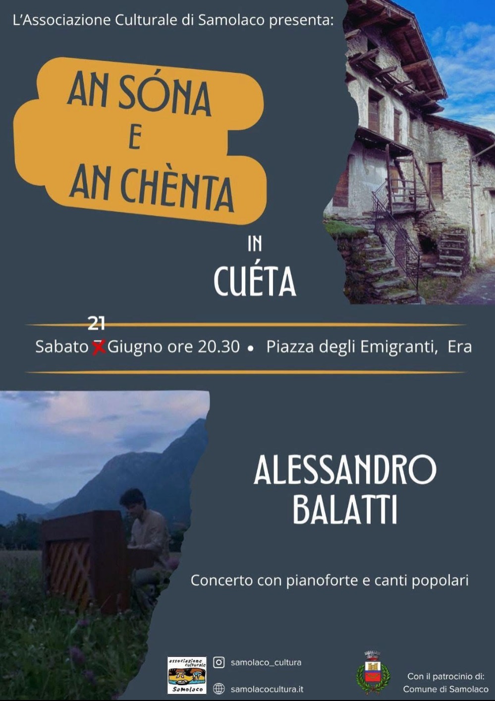 Immagine Evento An sóna e an chènta in Cuéta | Calendario Valtellinese