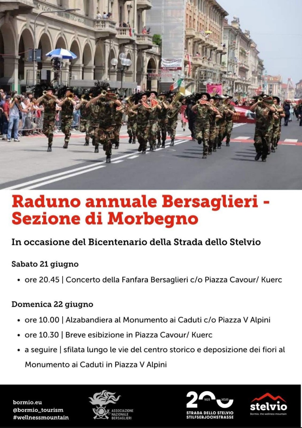 Immagine Evento Raduno annuale Bersaglieri – Sezione di Morbegno | Calendario Valtellinese
