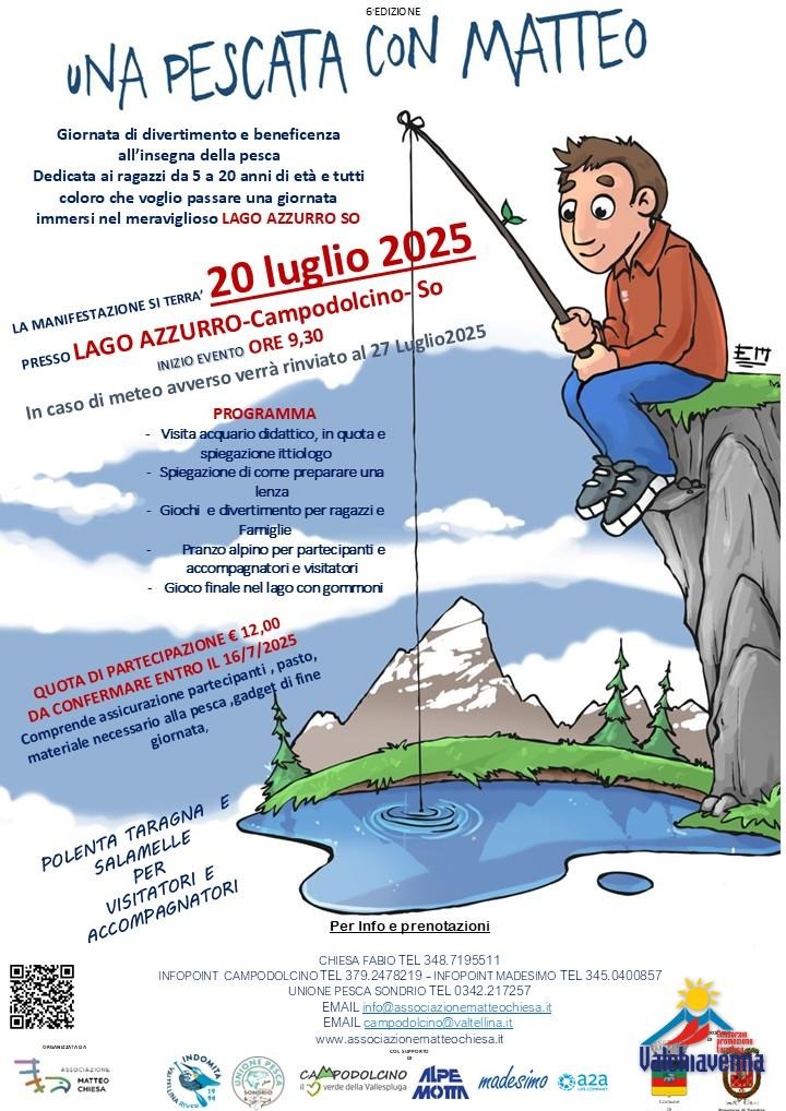 Immagine Evento Una pescata con Matteo | Calendario Valtellinese
