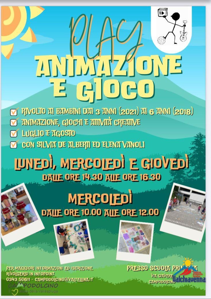 Immagine Evento Animazione e gioco | Calendario Valtellinese