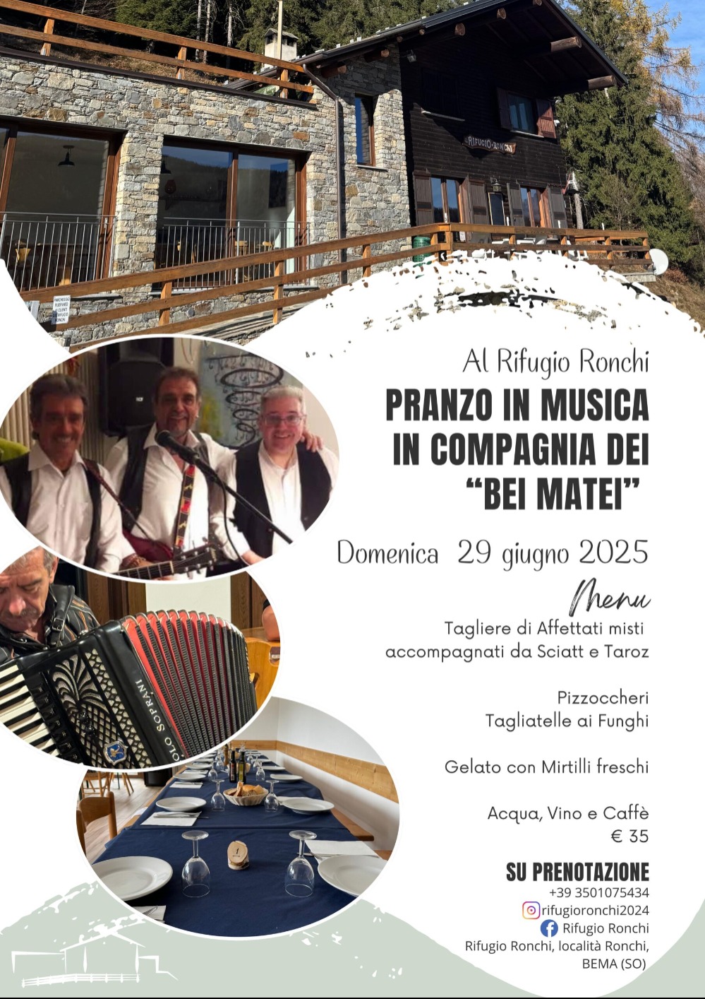 Immagine Evento Pranzo in musica | Calendario Valtellinese