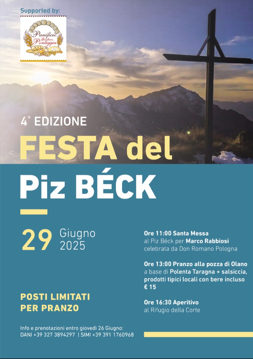Immagine Evento Festa del Piz Béck | Calendario Valtellinese