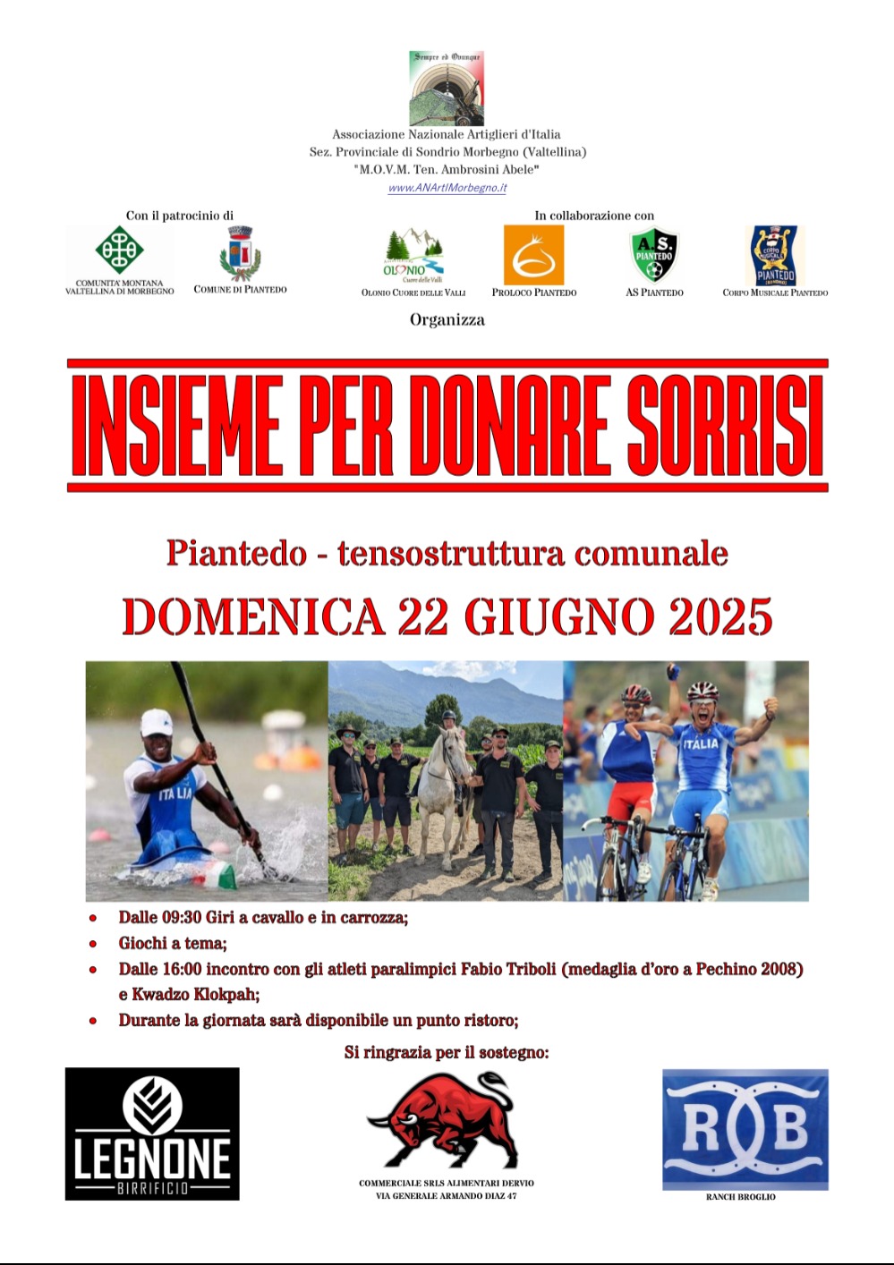 Immagine Evento Insieme per donare sorrisi | Calendario Valtellinese
