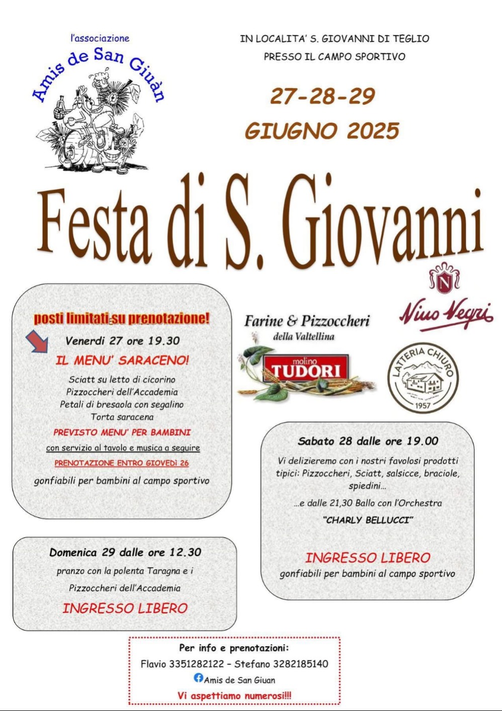 Immagine Evento Festa di San Giovanni | Calendario Valtellinese