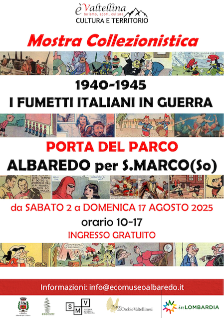 Immagine Evento Mostra Collezionistica: I Fumetti Italiani in Guerra | Calendario Valtellinese