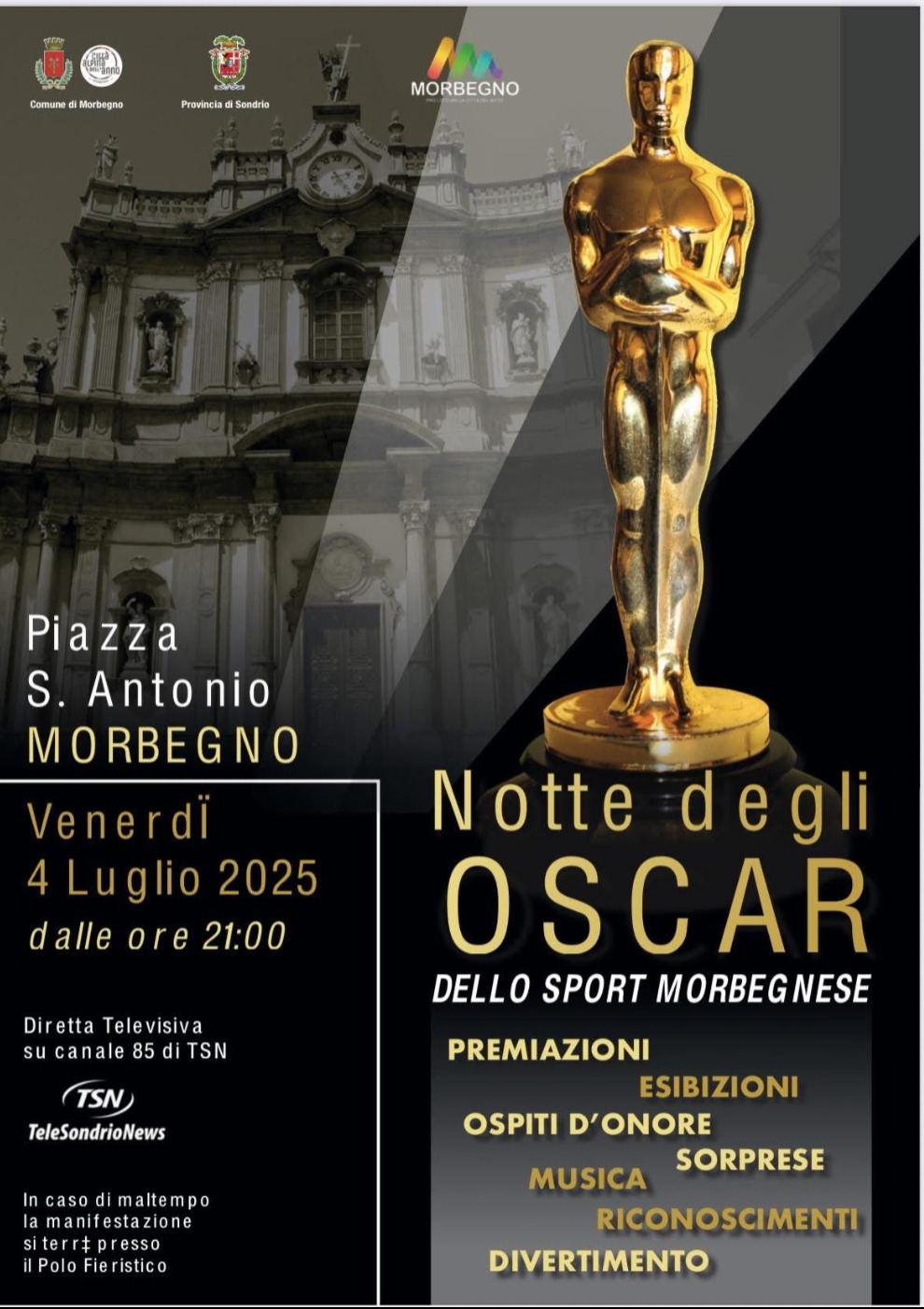 Immagine Evento Notte degli Oscar | Calendario Valtellinese