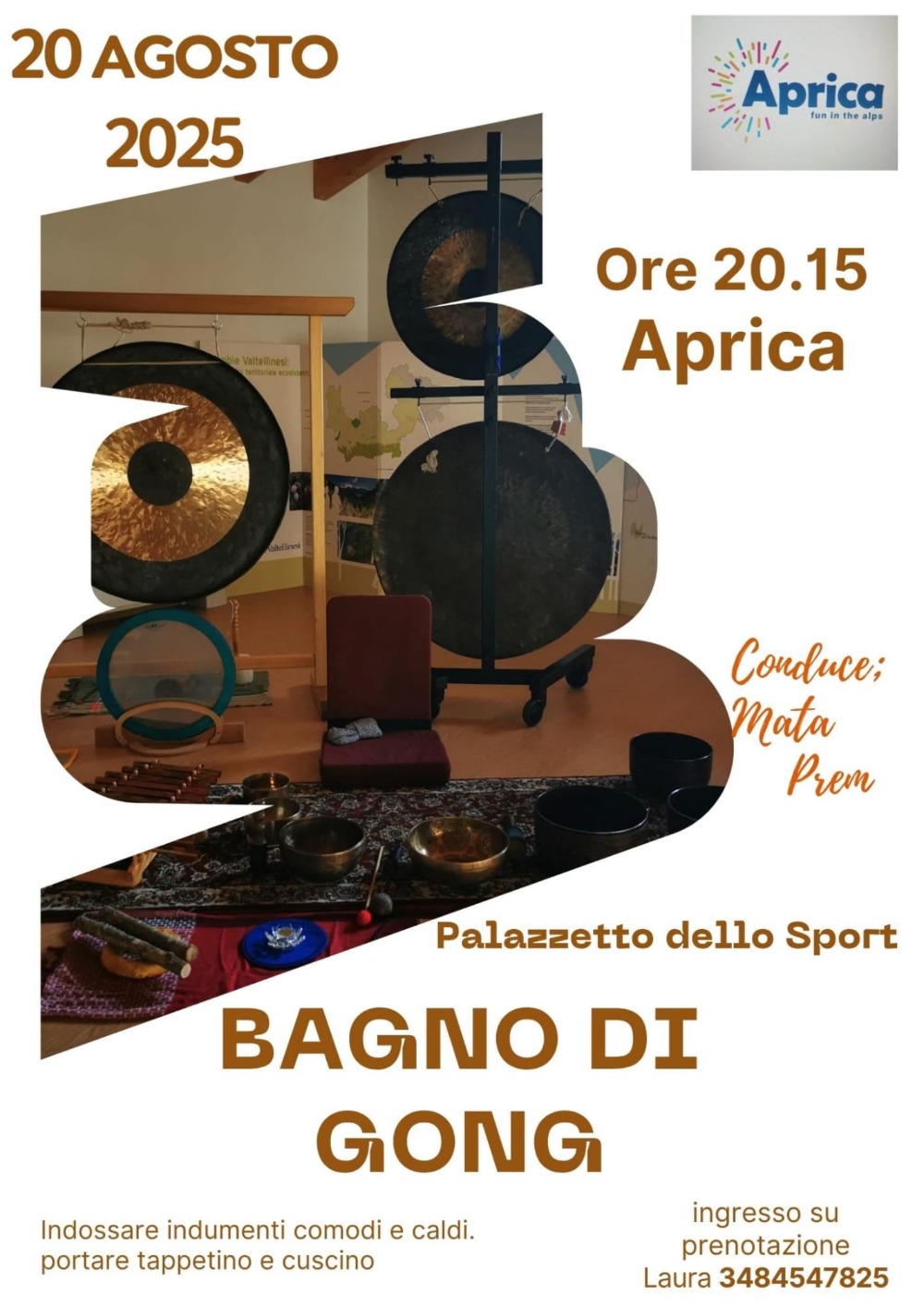 Immagine Evento Bagno di gong | Calendario Valtellinese