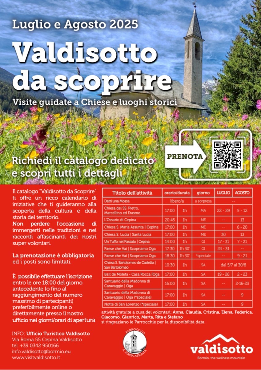 Immagine Evento Valdisotto da scoprire: visite guidate a chiese e luoghi storici | Calendario Valtellinese