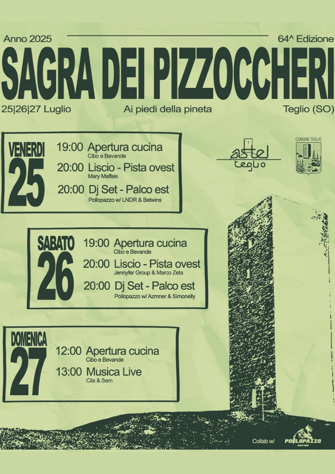 Immagine Evento Sagra dei Pizzoccheri | Calendario Valtellinese