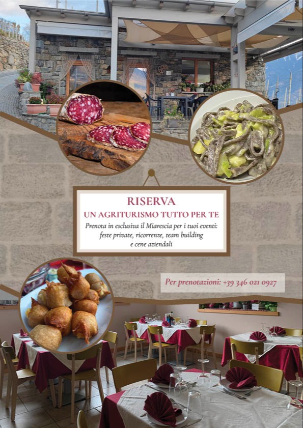 Immagine Evento Riserva un Agriturismo tutto per te | Calendario Valtellinese