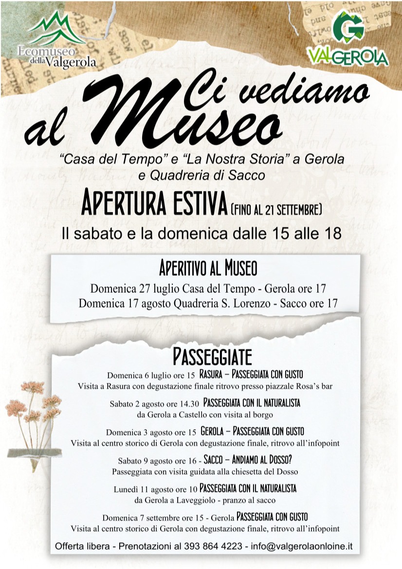 Immagine Evento Ci vediamo al Museo | Calendario Valtellinese