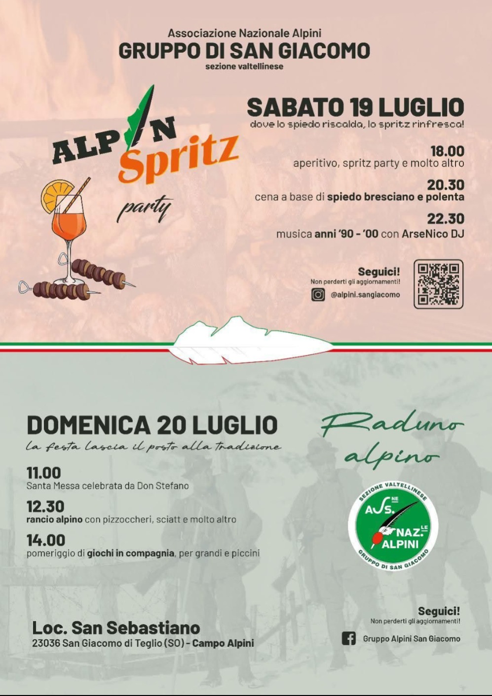 Immagine Evento Alpin Spritz Party e Raduno Alpino | Calendario Valtellinese