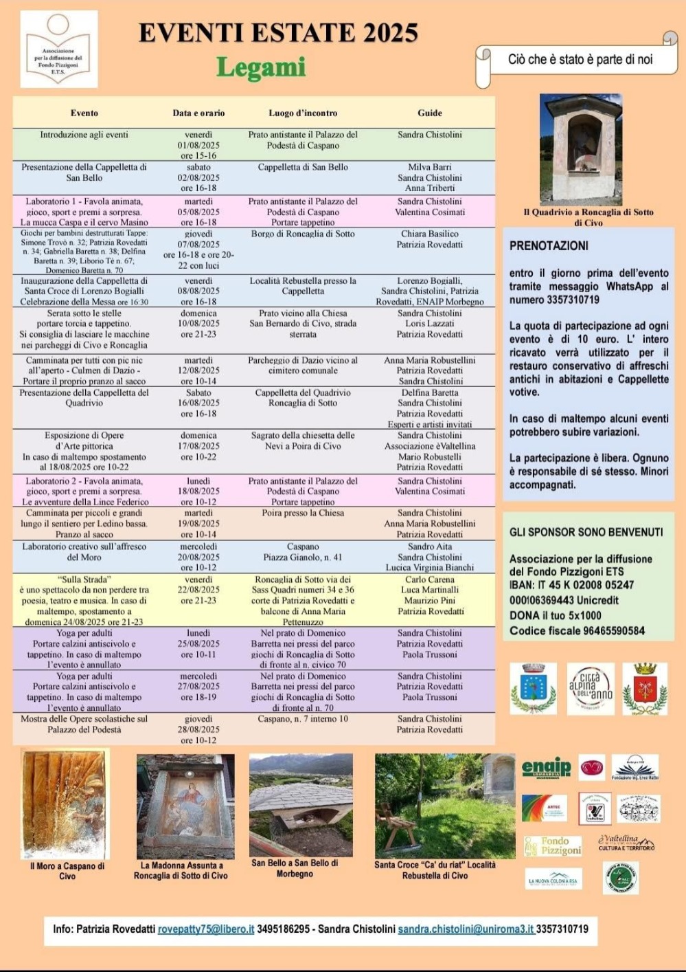Immagine Evento Eventi estate Legami | Calendario Valtellinese