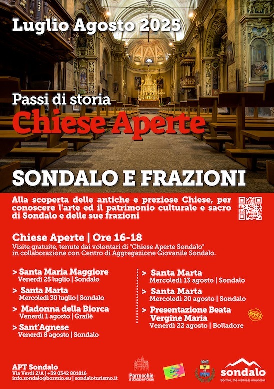 Immagine Evento Passi di Storia - Chiese Aperte | Calendario Valtellinese