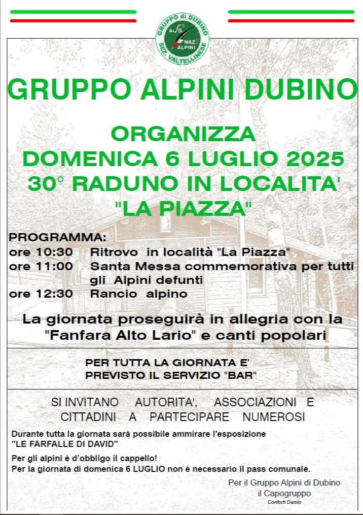 Immagine Evento Raduno alpini | Calendario Valtellinese
