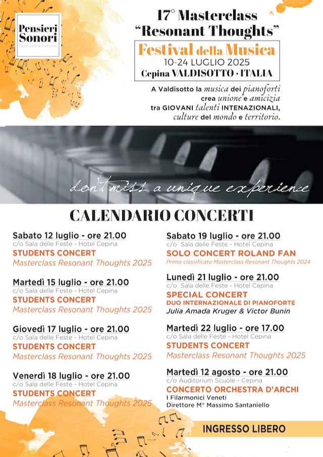 Immagine Evento Masterclass Resonant Thoughts | Calendario Valtellinese