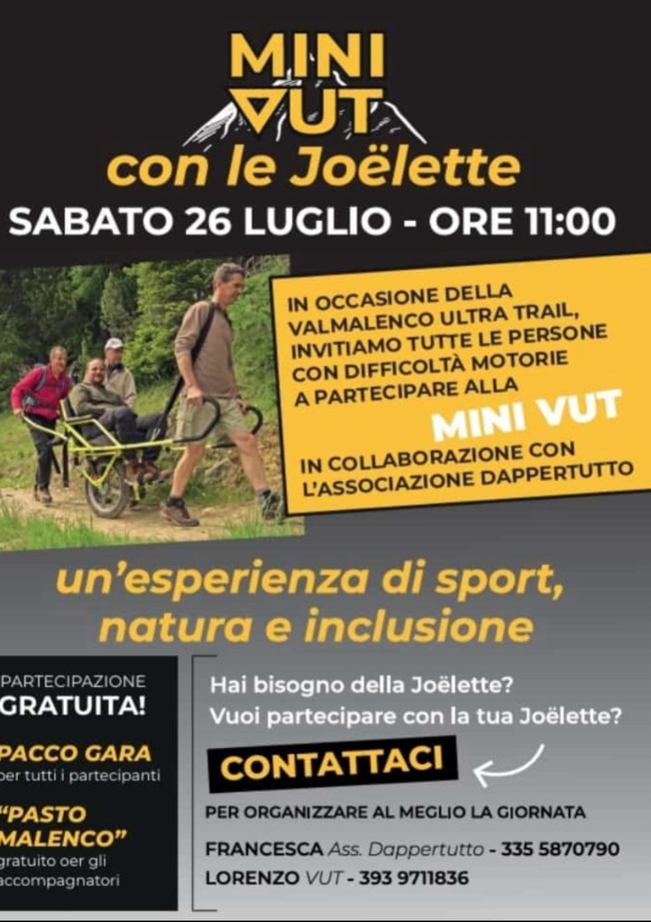 Immagine Evento Mini VUT con le Joëlette | Calendario Valtellinese