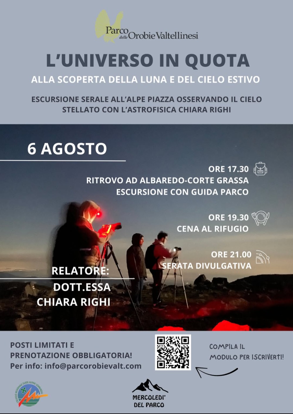 Immagine Evento L'universo in quota | Calendario Valtellinese