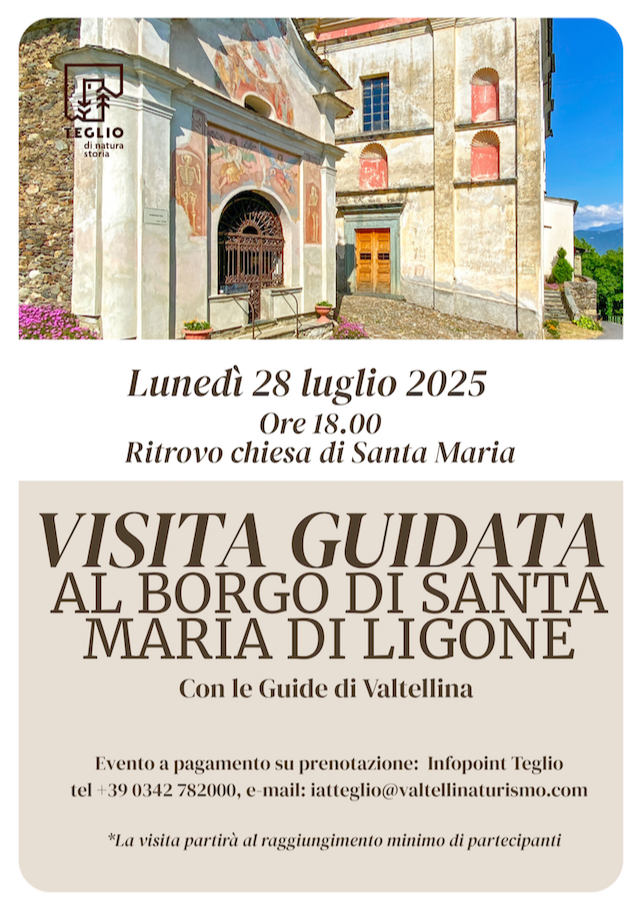 Immagine Evento Visita Guidata al Borgo di Santa Maria di Ligone | Calendario Valtellinese