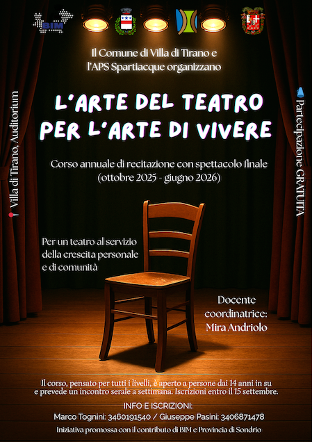 Immagine Evento L’Arte del Teatro per l’Arte di Vivere | Calendario Valtellinese