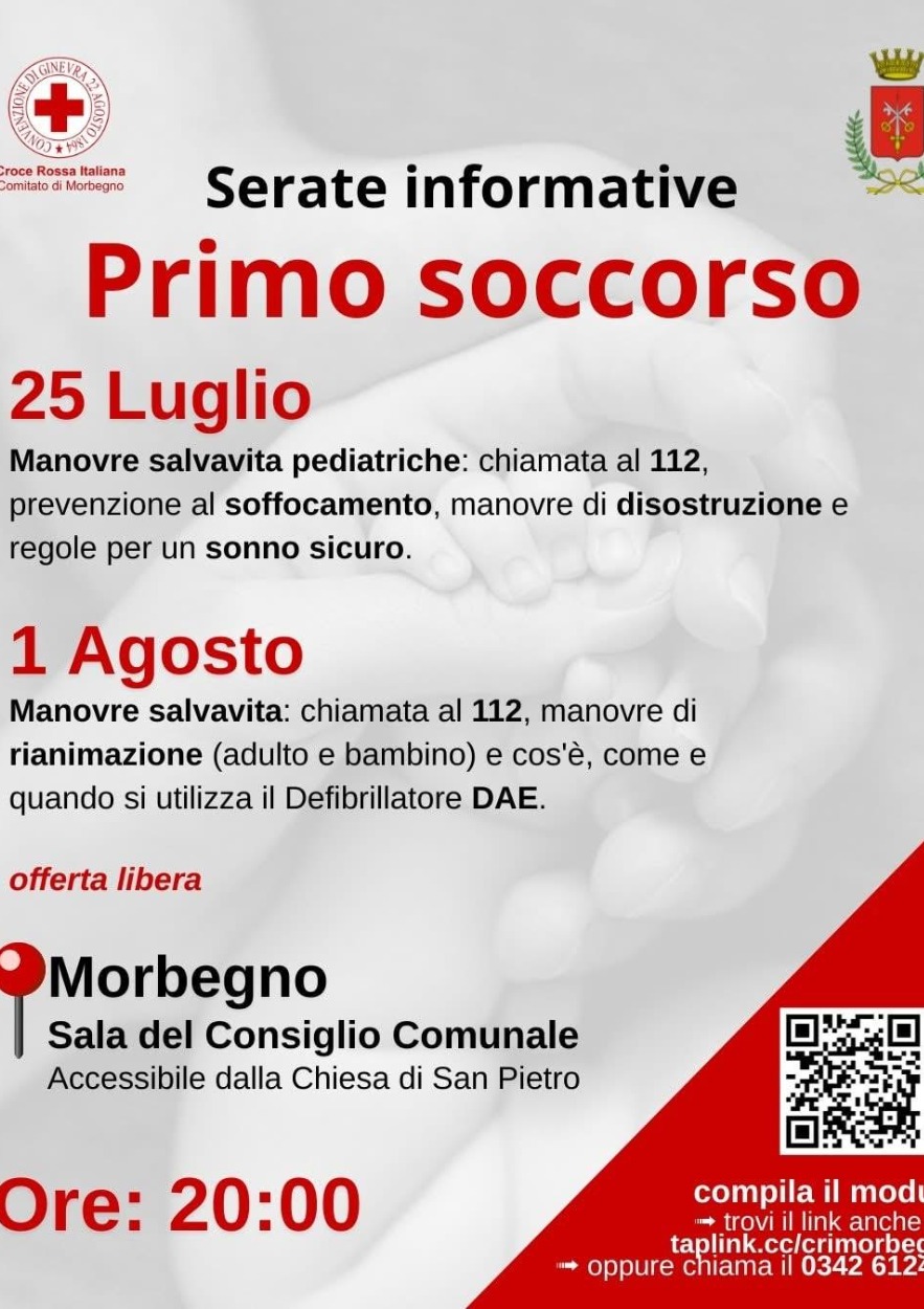 Immagine Evento Serate informative sul primo soccorso | Calendario Valtellinese